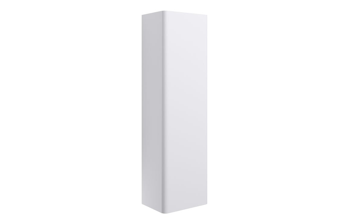 Darya 600mm Basin Unit &amp; Tall Unit Pack - Matt White With Chrome Finishes