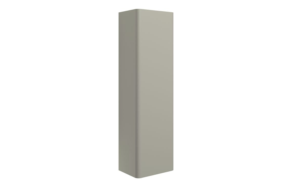 Darya 600mm Basin Unit &amp; Tall Unit Pack - Matt Latte With Brushed Brass Finishes