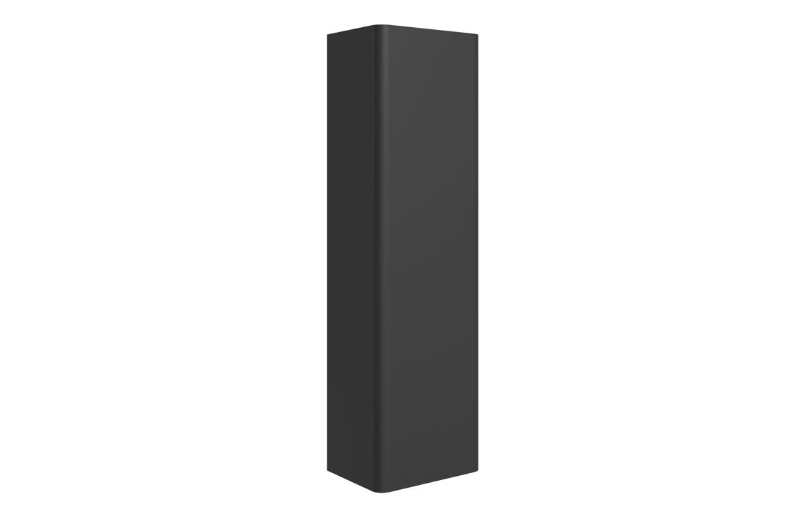 Darya 600mm Basin Unit &amp; Tall Unit Pack - Matt Black With Black Finishes