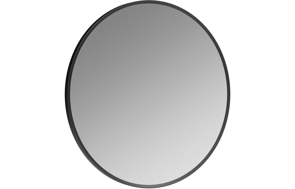 Buttermere 500mm Round Mirror - Matt Black