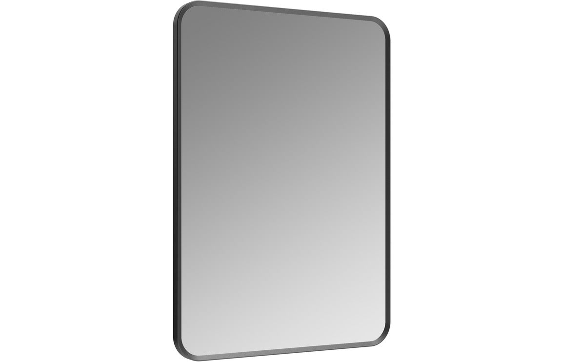 Buttermere 600x800mm Rectangle Mirror - Matt Black