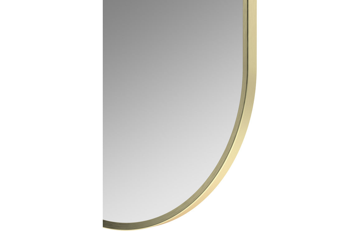 Buttermere 800x400mm Oblong Mirror - Brushed Brass