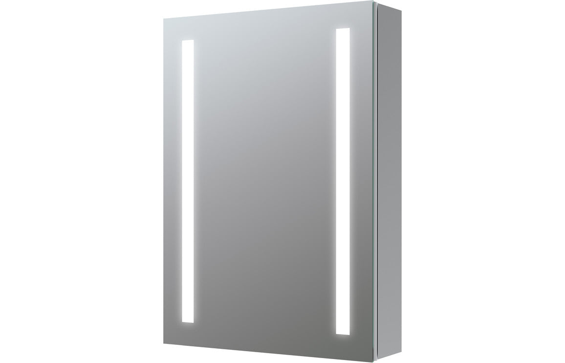 Huron 500mm 1 Door Front-Lit LED Mirror Cabinet