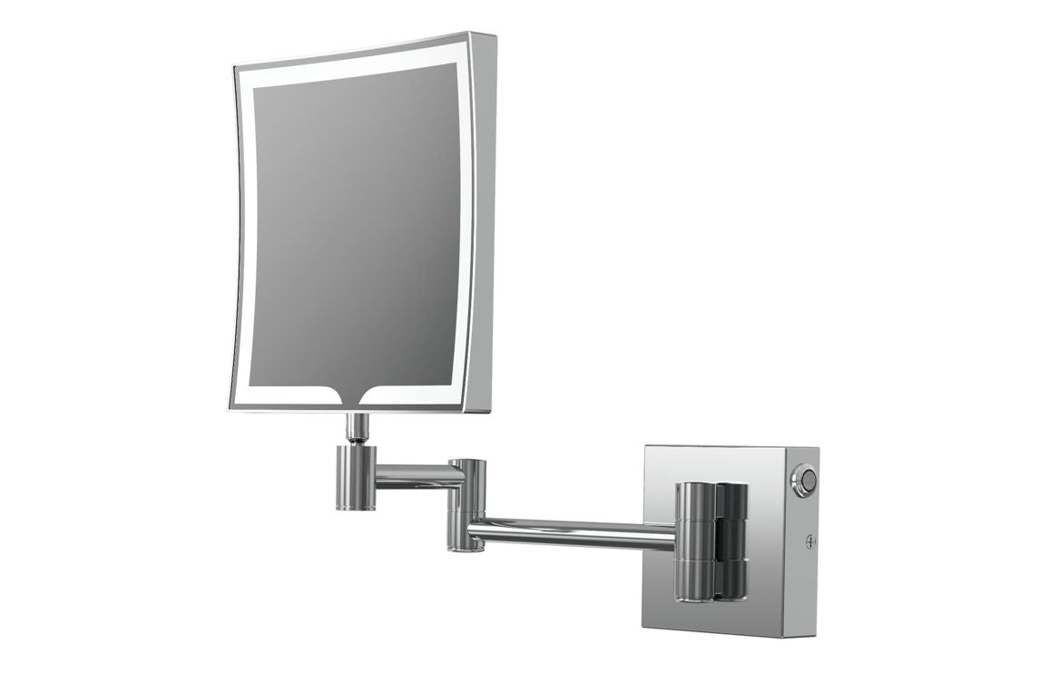 Ullswater Square LED Cosmetic Mirror - Chrome