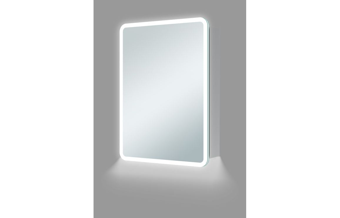 Victoria 500mm 1 Door LED Mirrored Cabinet