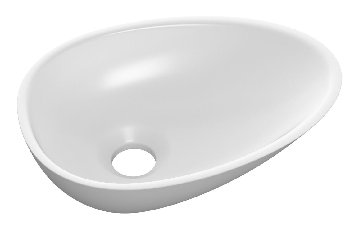 Amur 320x220mm Mini Resin Washbowl - White