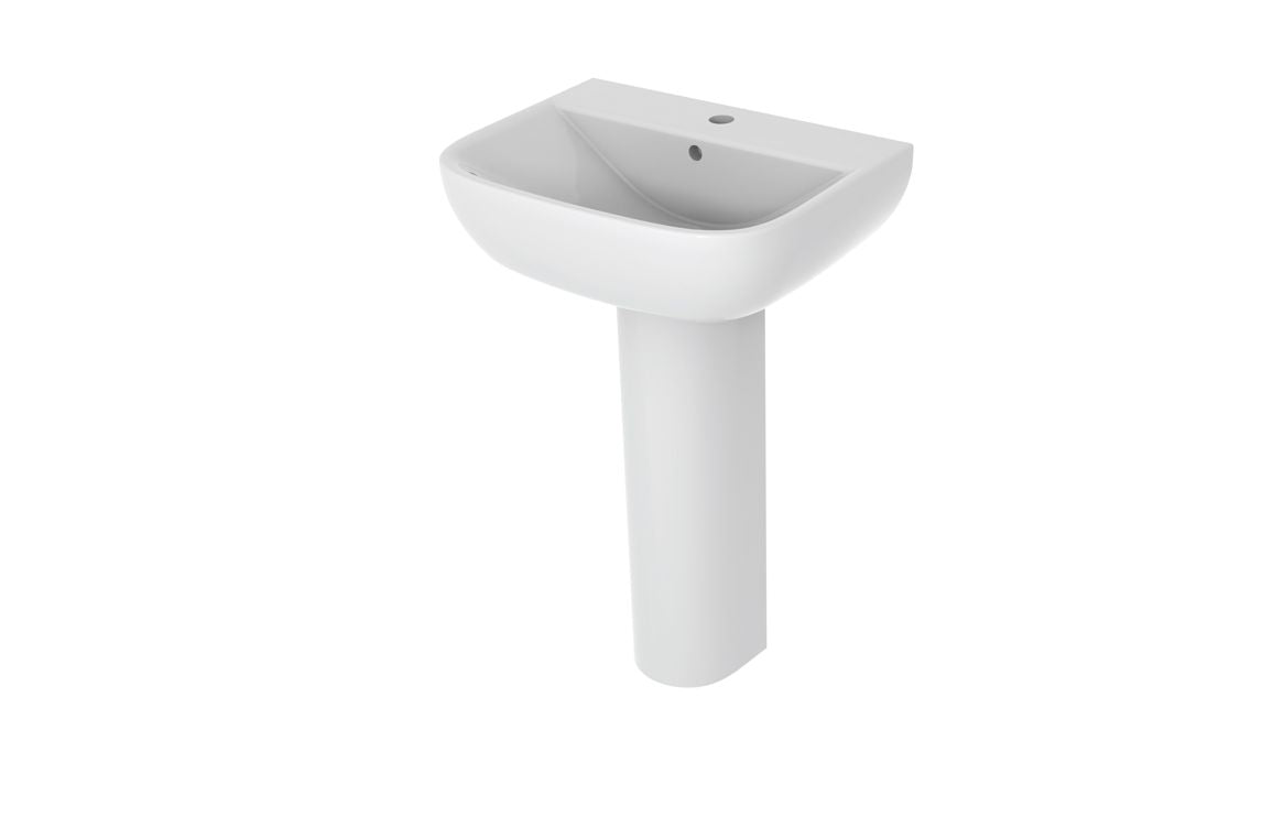 1 Tap Hole  Basin &amp; Full Pedestal