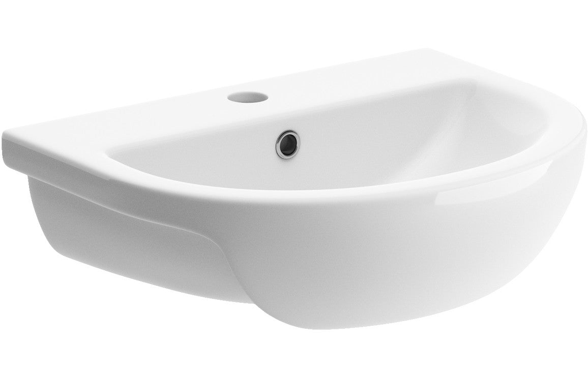 Bayoke 500x390mm 1TH Semi Recessed Basin