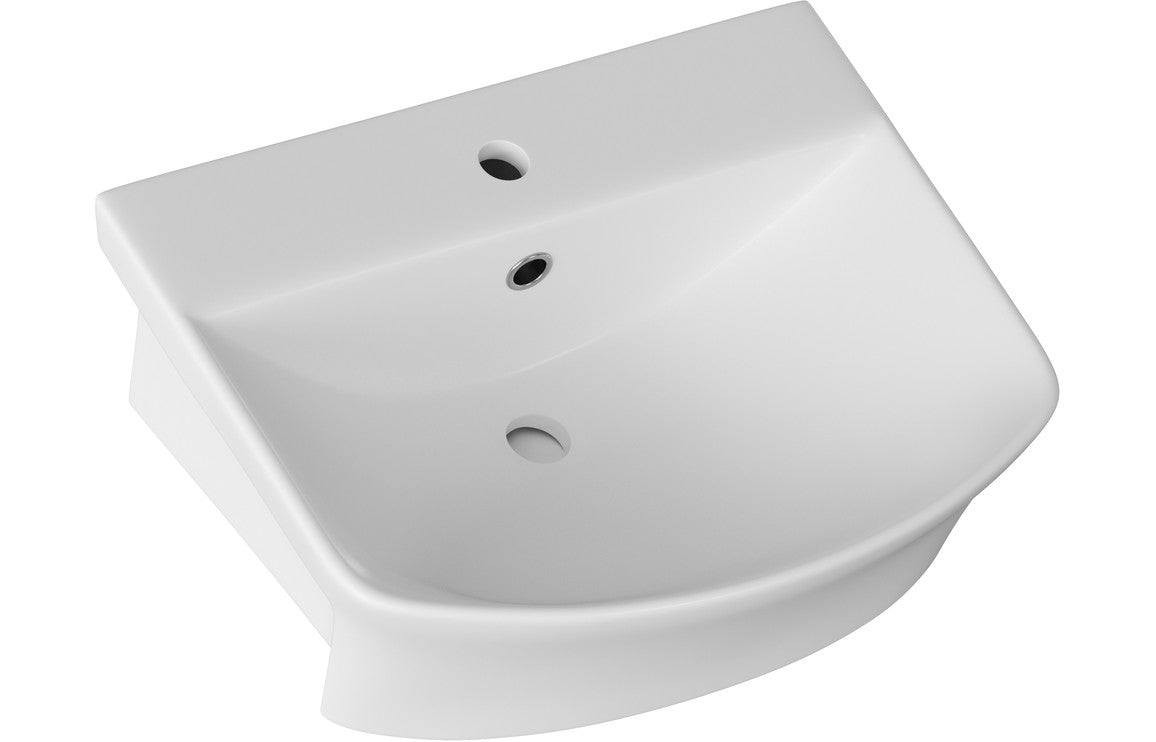 Niari 500x400mm 1TH Semi Recessed Basin