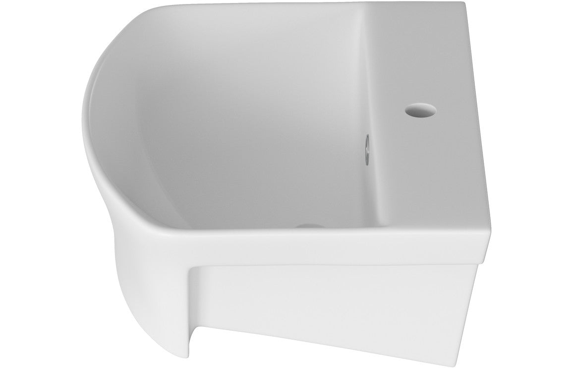 Niari 500x400mm 1TH Semi Recessed Basin