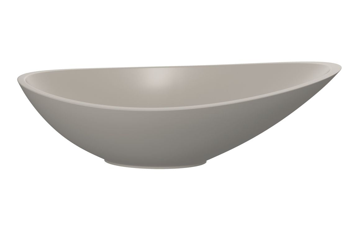 Zambezi 564x323mm 0 Tap Hole  Resin Washbowl - Latte