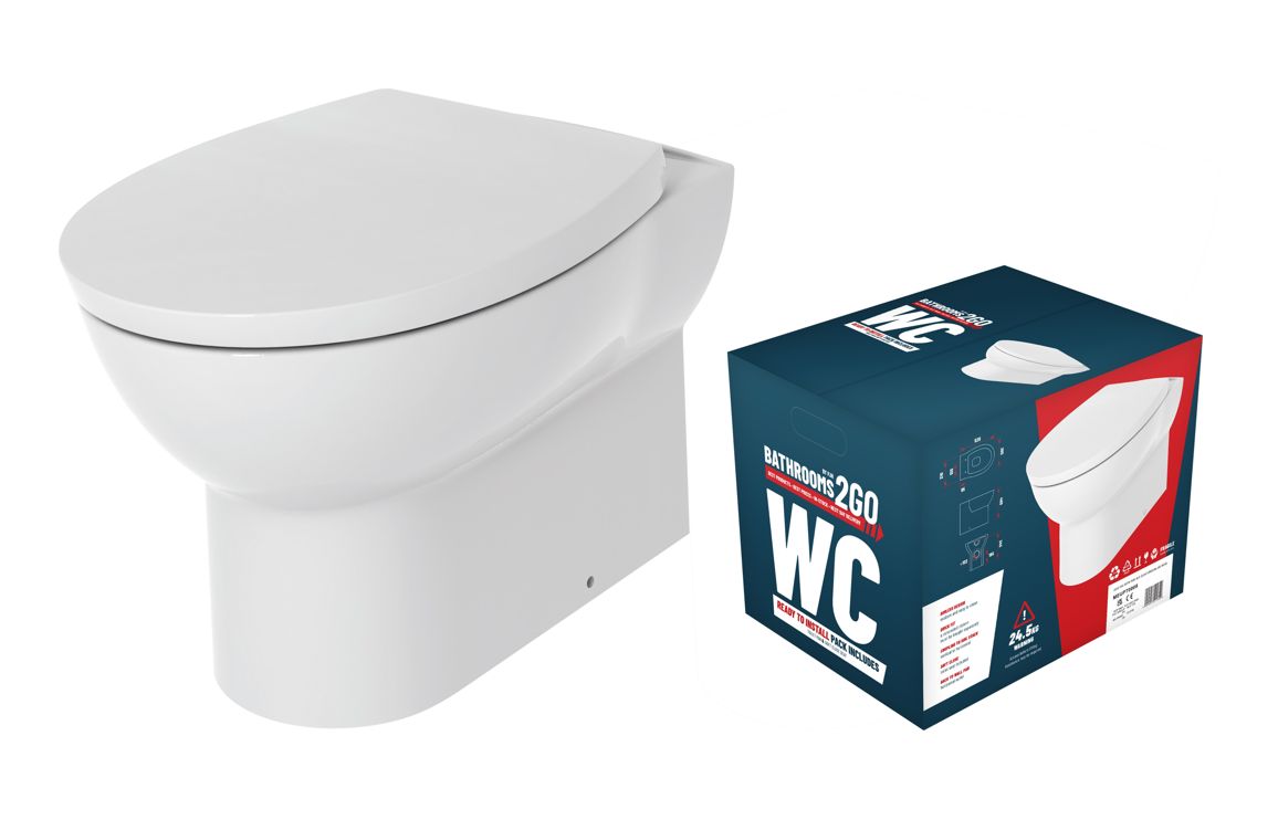 Chelif Back To Wall Rimless WC &amp; Soft Close Seat