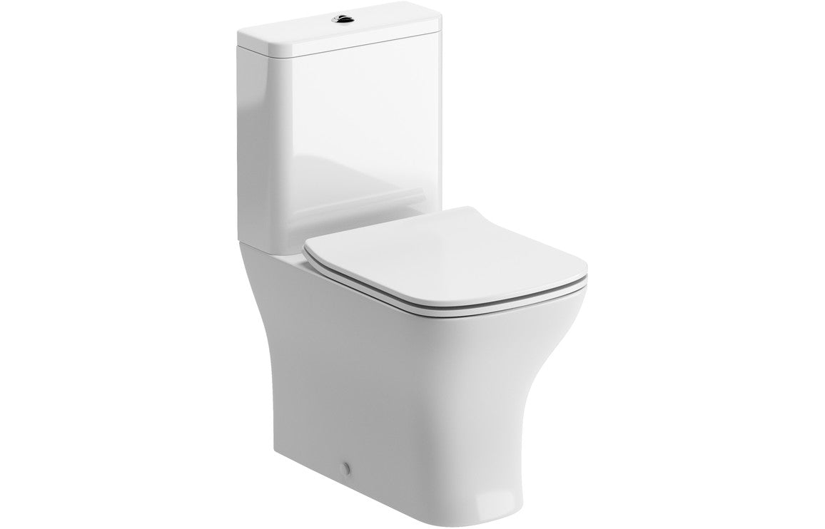 Bohai 510mm Floor Standing Unit &amp; Close Coupled WC Pack - Grey Gloss