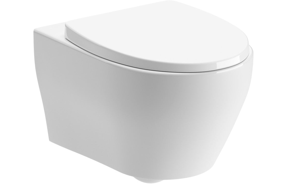 Adour Rimless Wall Hung WC &amp; Soft Close Seat