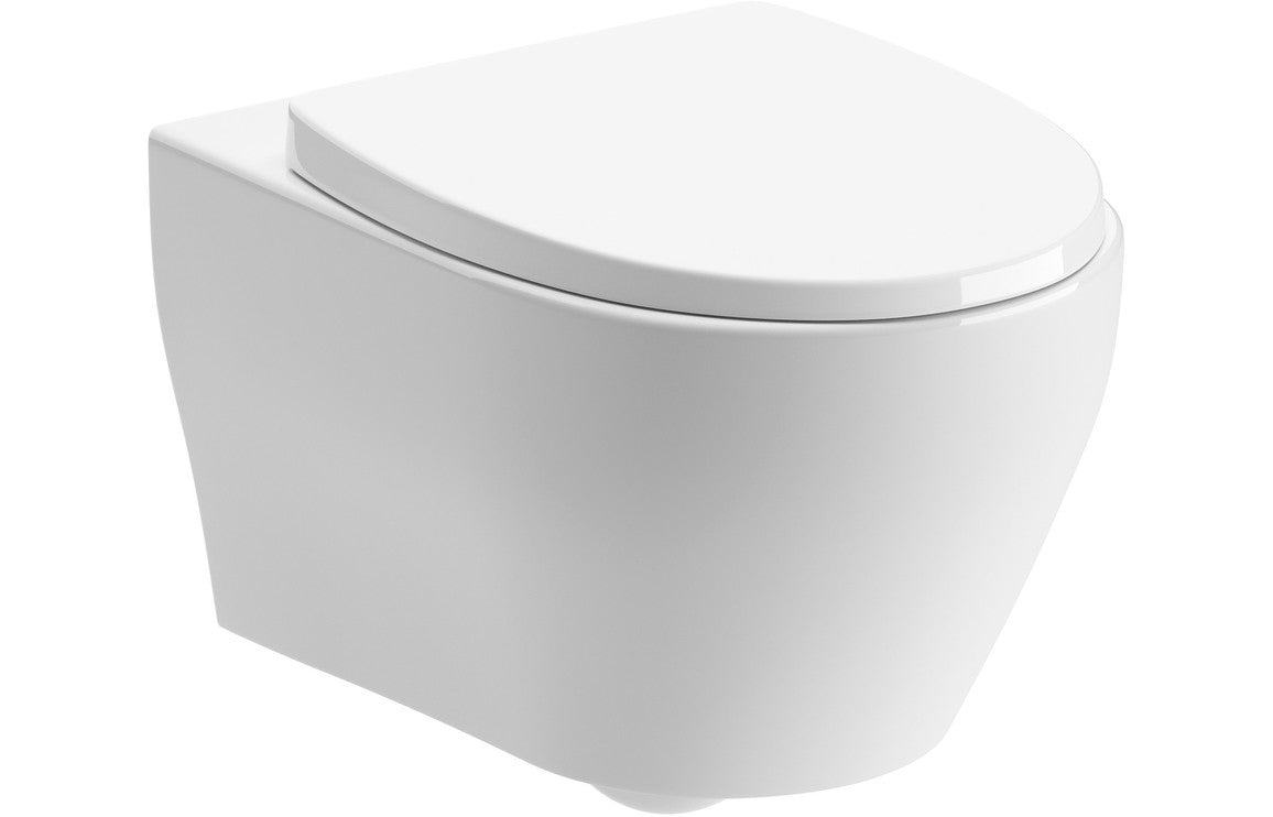 Adour Slim Soft Close Toilet Seat - White
