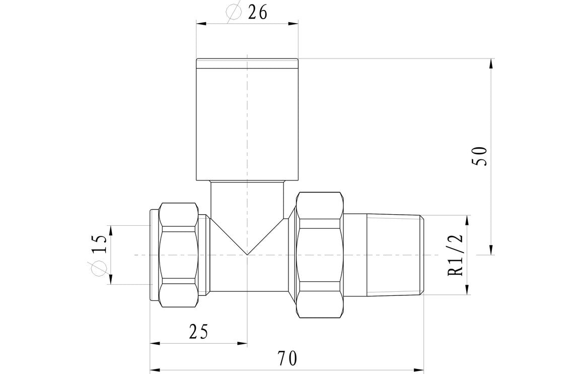 Patterned Anthracite Radiator Valves - Straight