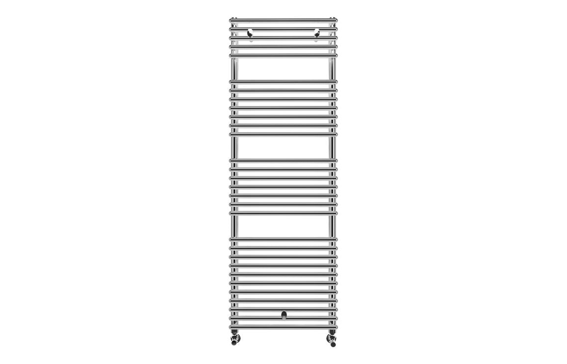 Hedra Round Ladder Radiator (500x1450mm) - Chrome