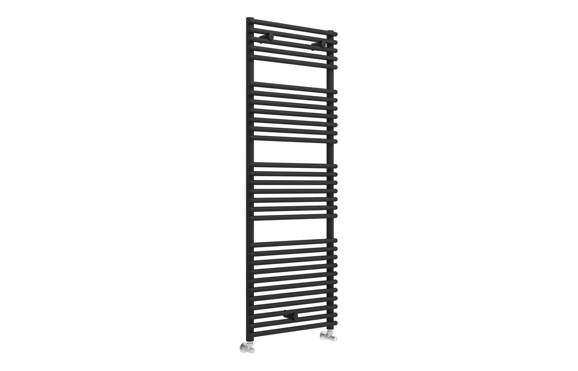 Hedra Round Ladder Radiator (500x1450mm) - Black