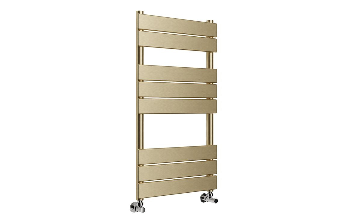 Sorbus Square Ladder Radiator (500x840mm) - Brushed Brass