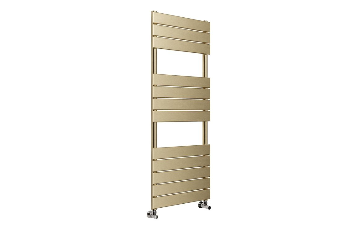 Sorbus Square Ladder Radiator (500x1200mm) - Brushed Brass