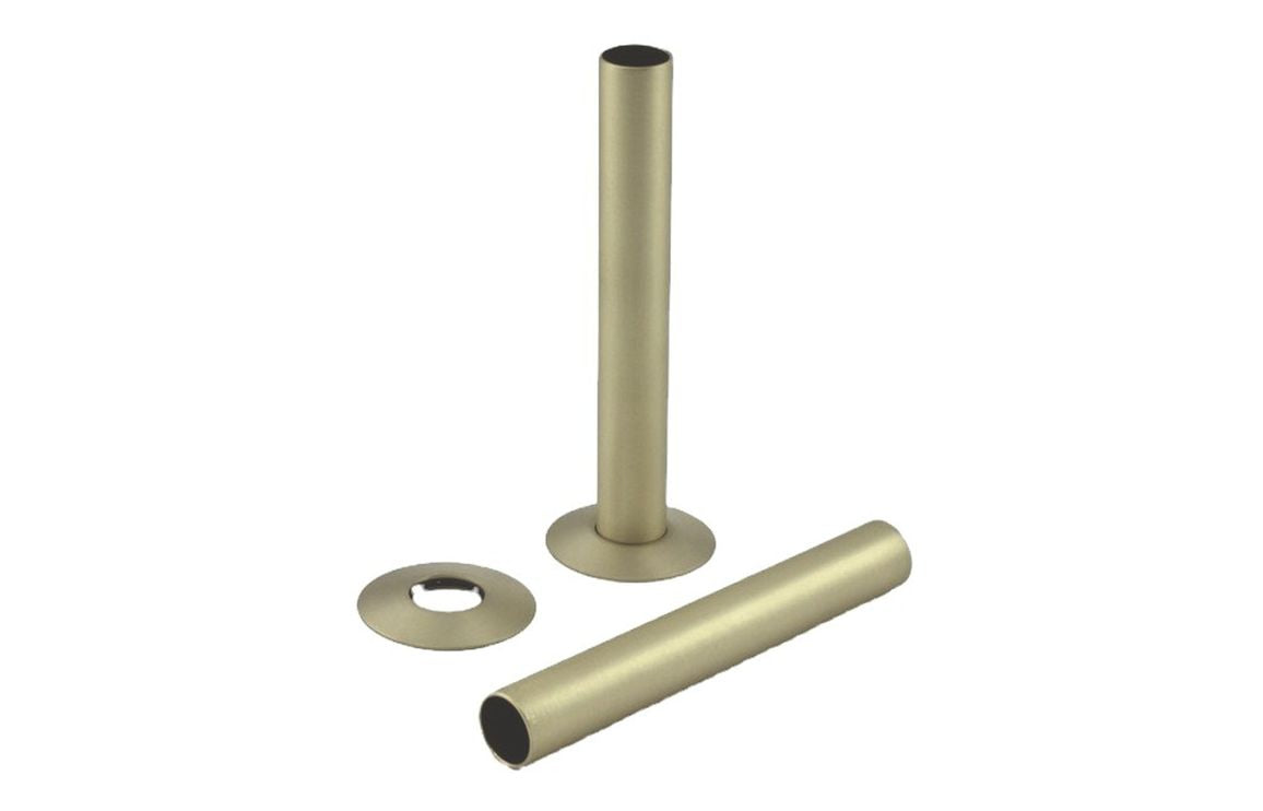 18mm Radiator Pipe Sleeves - Brushed Brass