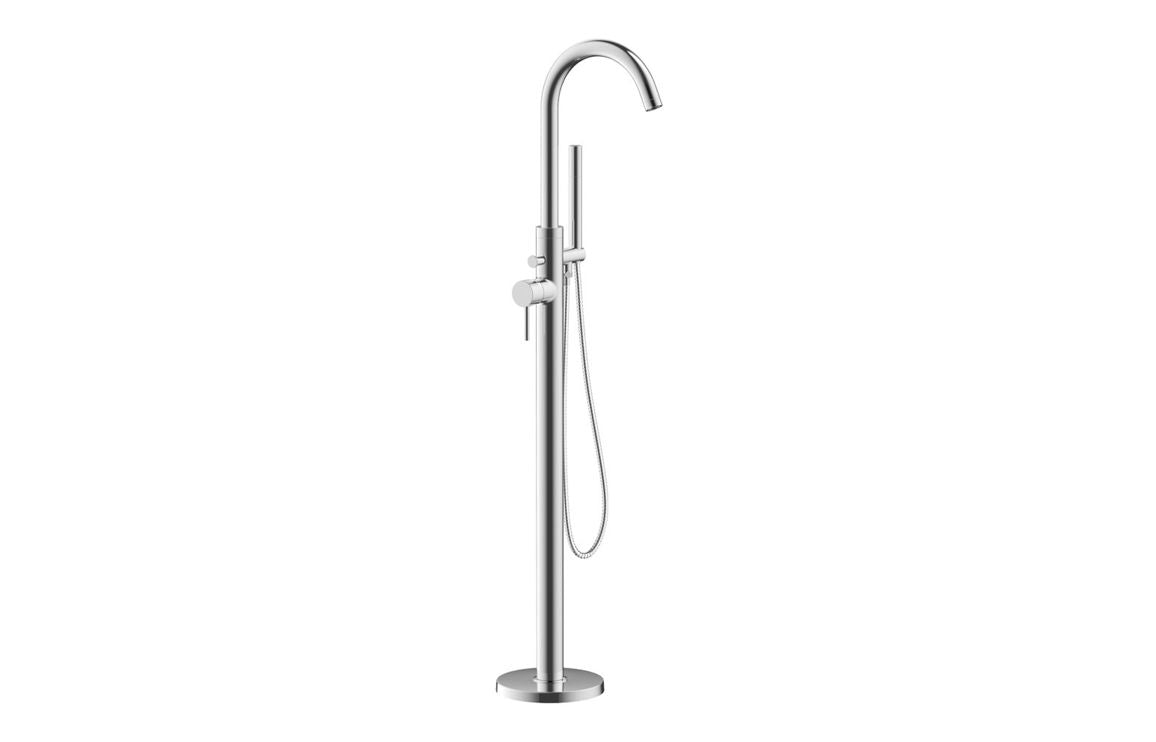 Tarim Floor Standing Bath/Shower Mixer - Chrome