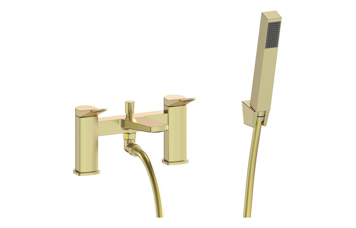 Mackenzie Bath/Shower Mixer &amp; Bracket - Brass