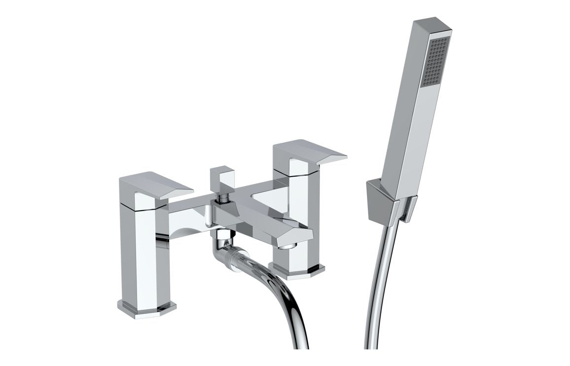 Purus Bath/Shower Mixer &amp; Bracket - Chrome