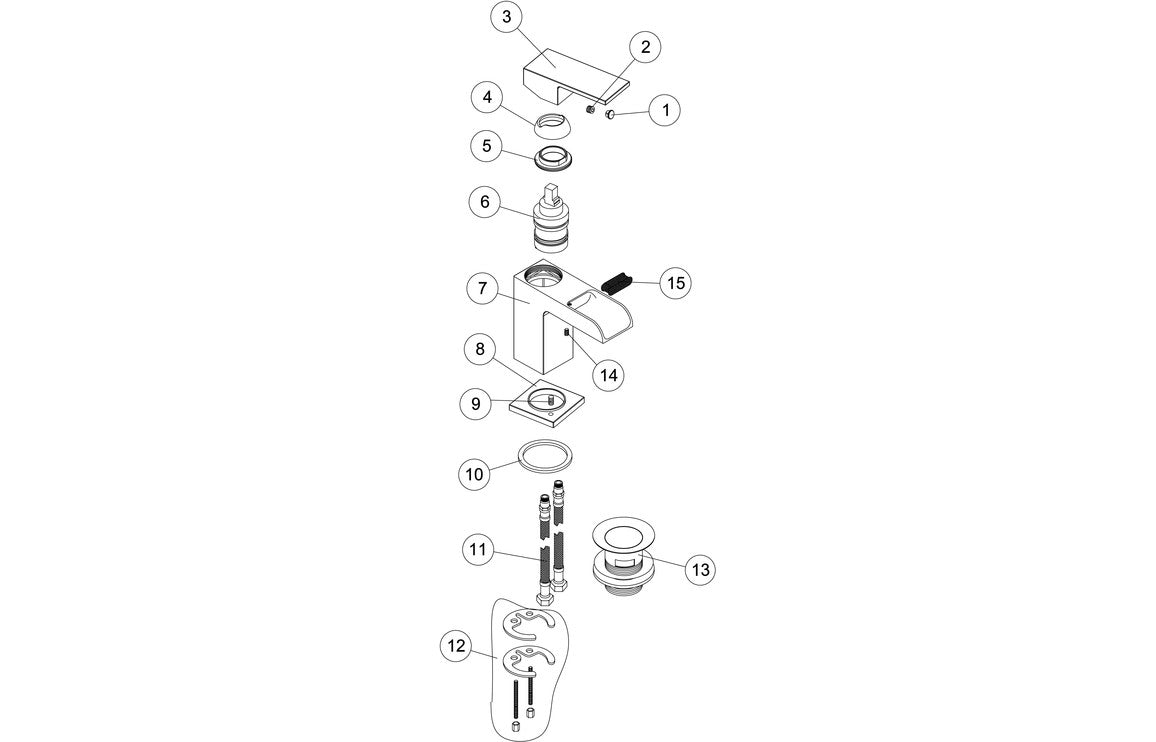Kotto Basin Mixer - Chrome