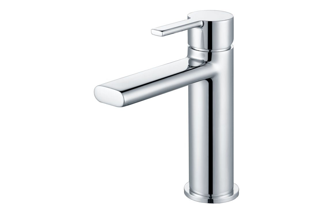 Darya 600mm Basin Unit &amp; Close Coupled WC Pack - Matt Latte With Chrome Finishes