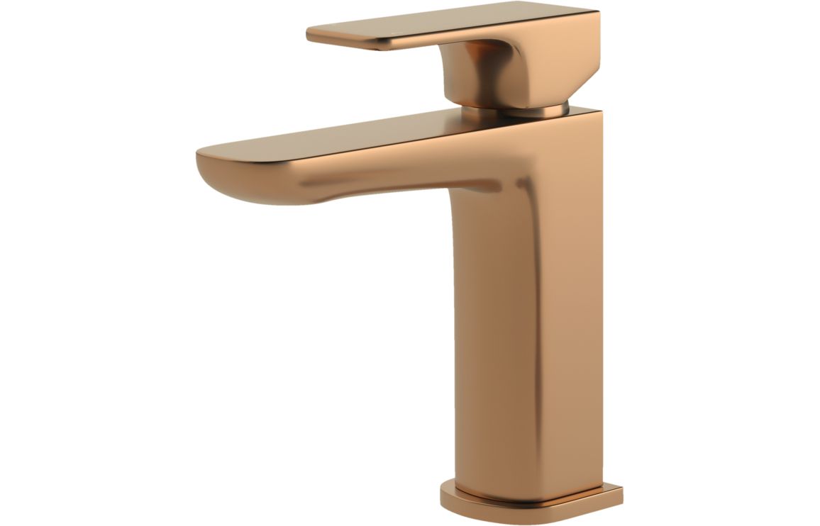 Komati Cloakroom Basin Mixer &amp; Waste - Brushed Bronze