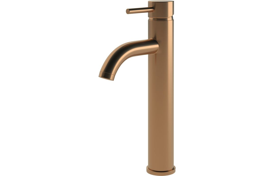 Tarim Tall Basin Mixer - Brushed Bronze