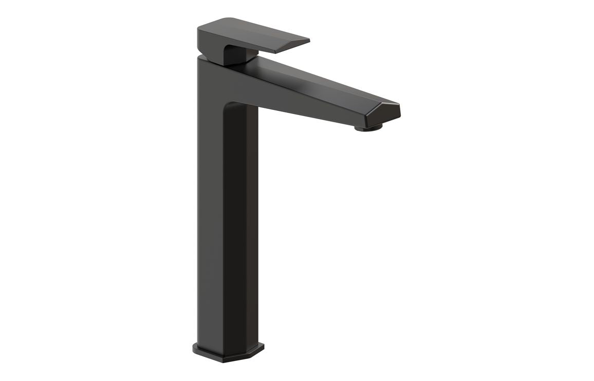 Purus Tall Basin Mixer - Matt Black