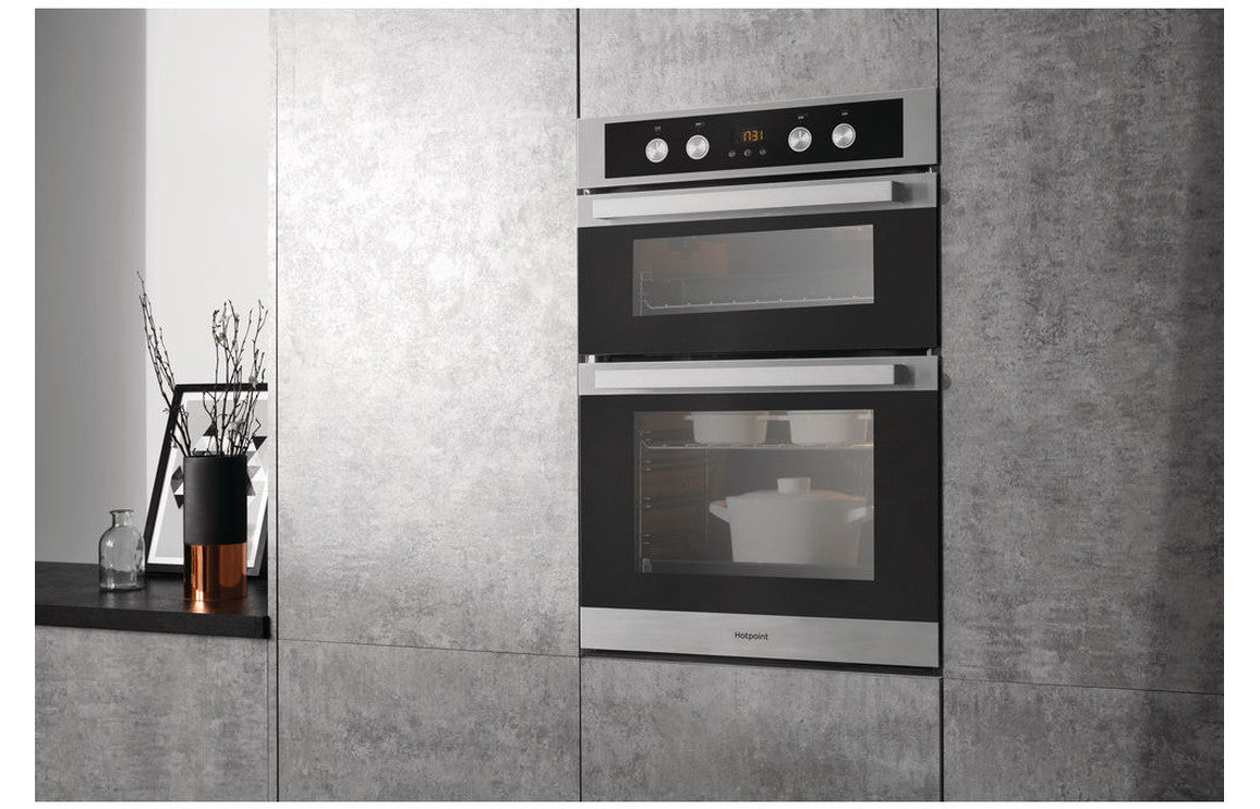 Hotpoint DKD5 841 J C IX Double Electric Oven - Stainless Steel