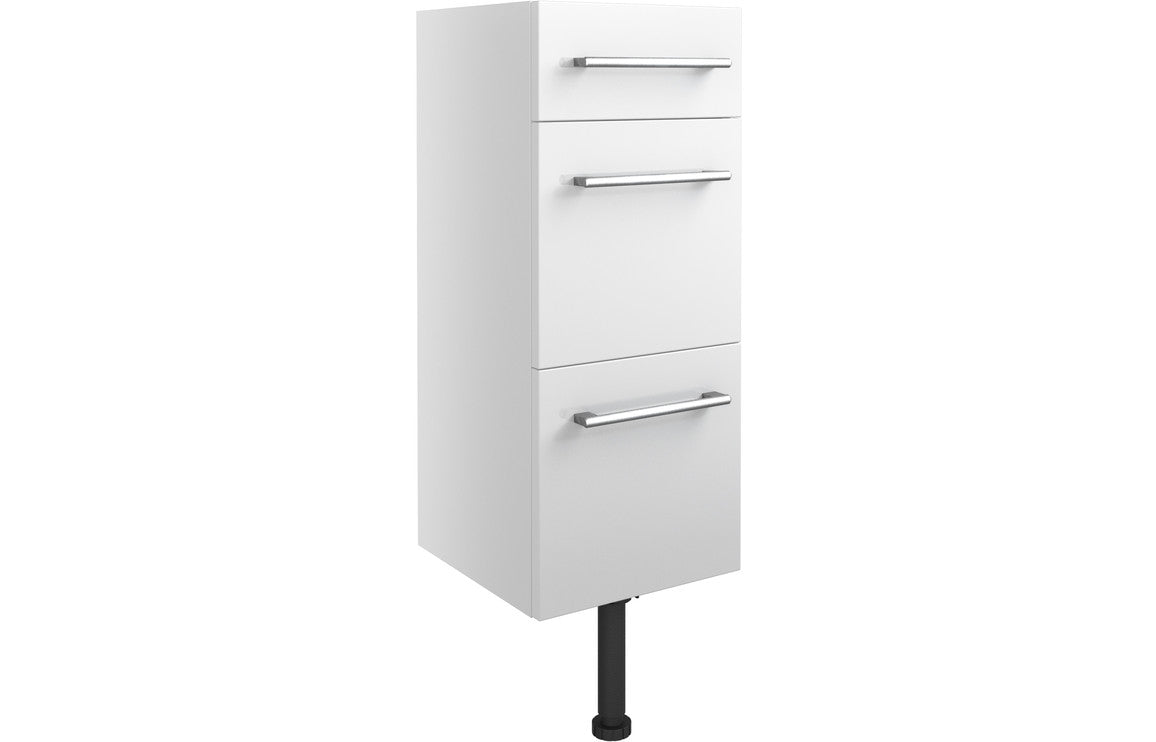 Annalise 300mm 3 Drawer Unit - White Gloss