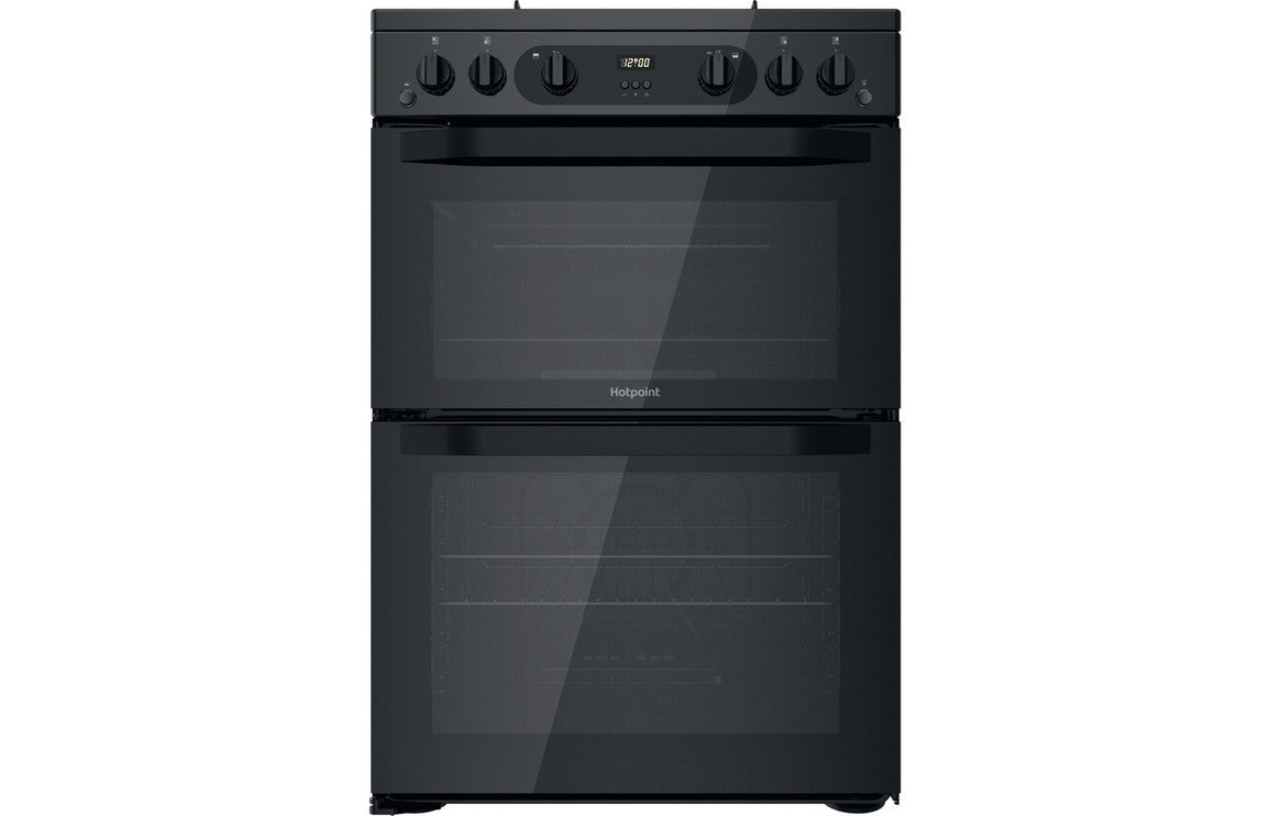 Hotpoint HDM67G0CMB/UK Gas Cooker - Black