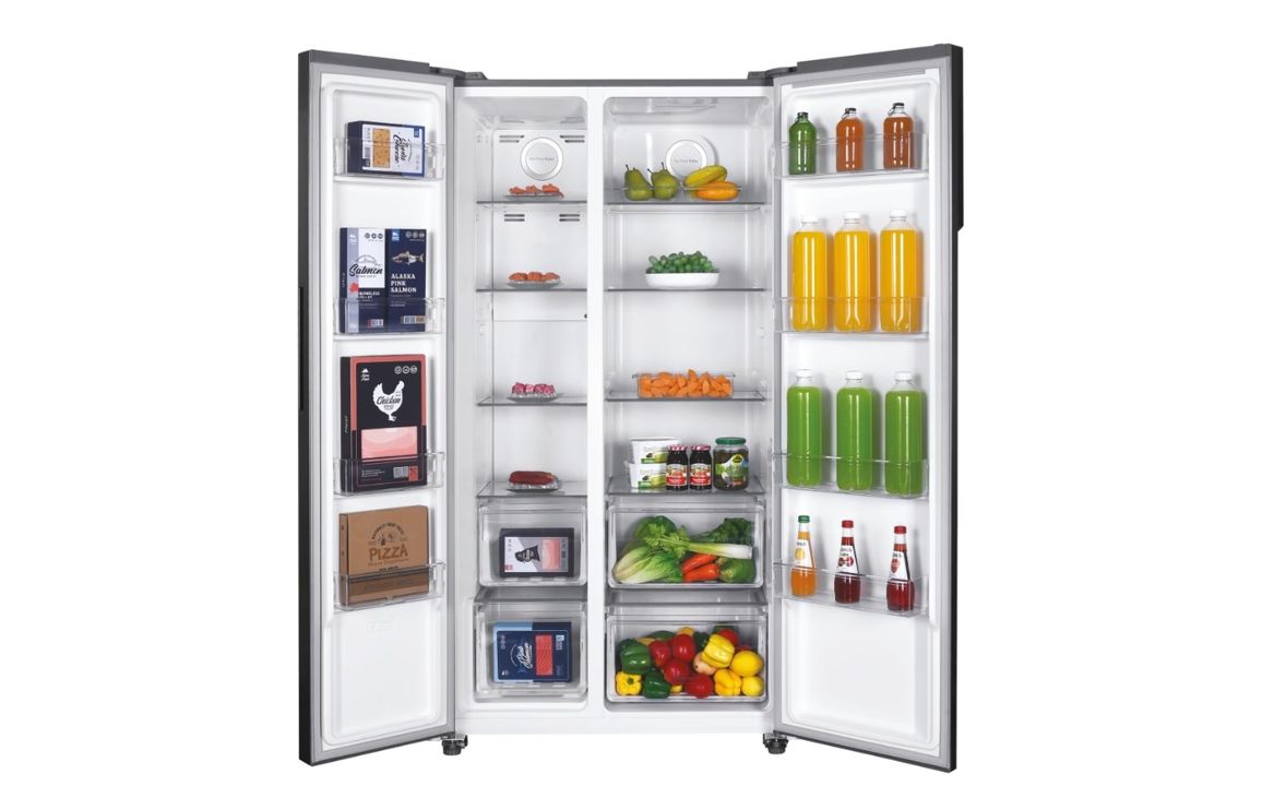 Hoover HHSBSO6174XK1 F/S No Frost American Fridge Freezer - Stainless Steel