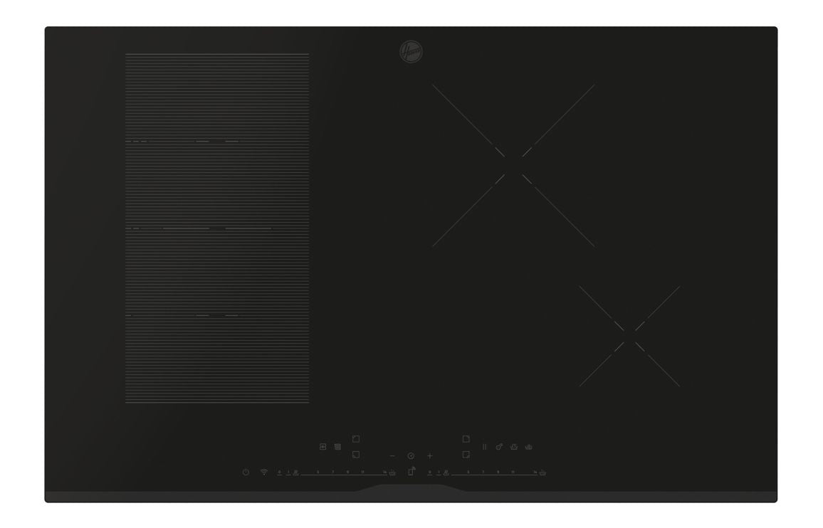 Hoover HIF84DCS 77cm Induction Hob - Black Glass