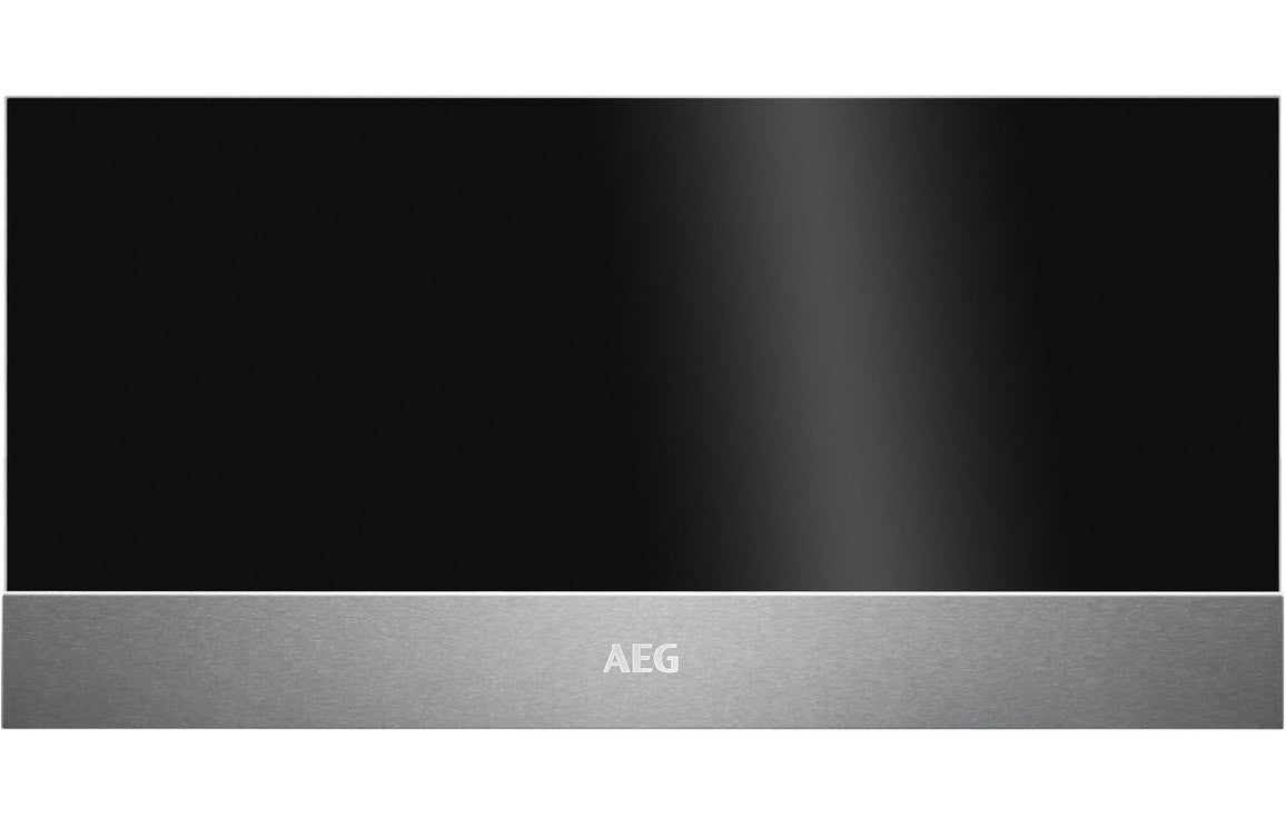 AEG KDK912924M 29cm Warming Drawer - Black Glass &amp; Stainless Steel