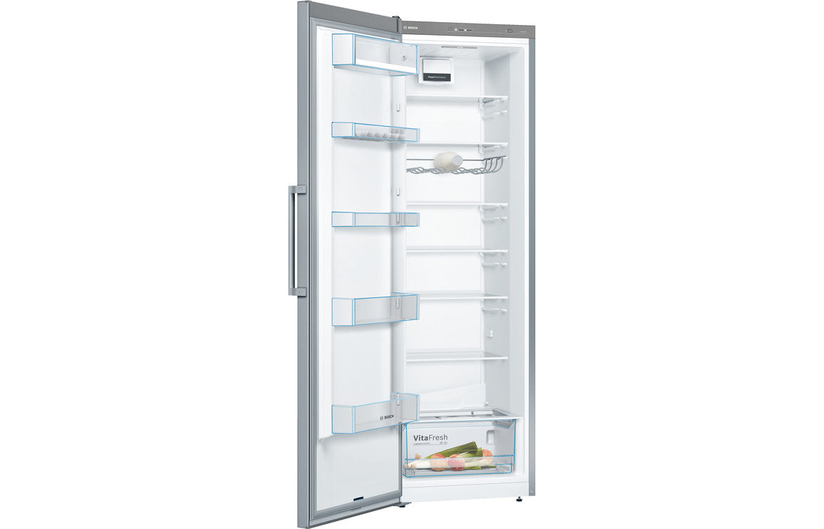 Bosch Series 4 KSV36VLEP F/S Tall Larder Fridge - Stainless Steel