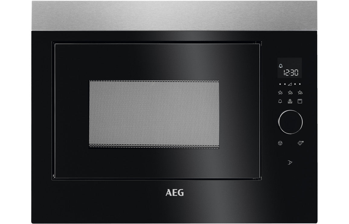 AEG MBE2658DEM B/I Microwave &amp; Grill - Black &amp; Stainless Steel