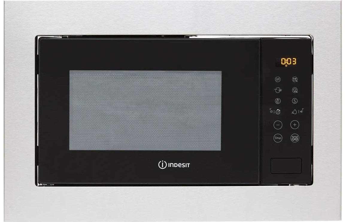 Indesit MWI125GXUK B/I Microwave &amp; Grill - Stainless Steel