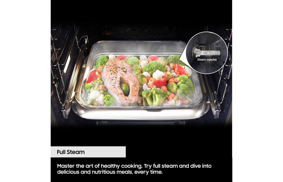 Samsung Bespoke Series 7 NQ5B7993AAA/U4 Compact Steam Combination Oven - Satin Beige