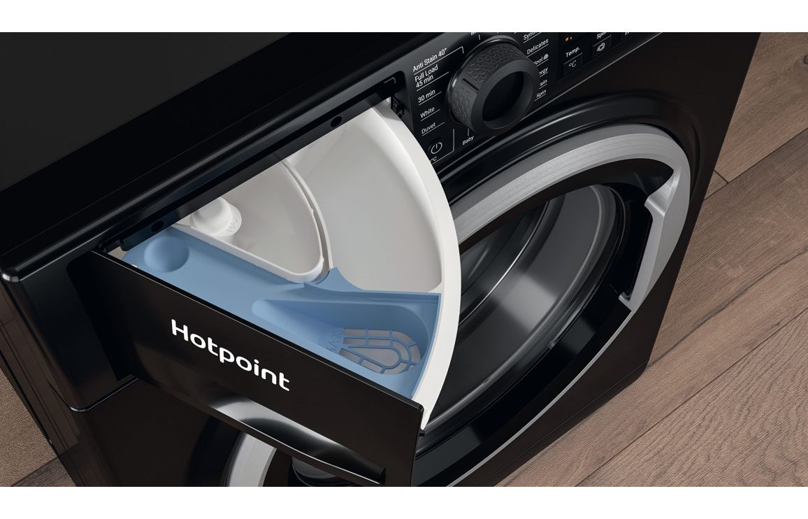 Hotpoint NSWM 1046 BS UK F/S 10kg 1400rpm Washing Machine - Black