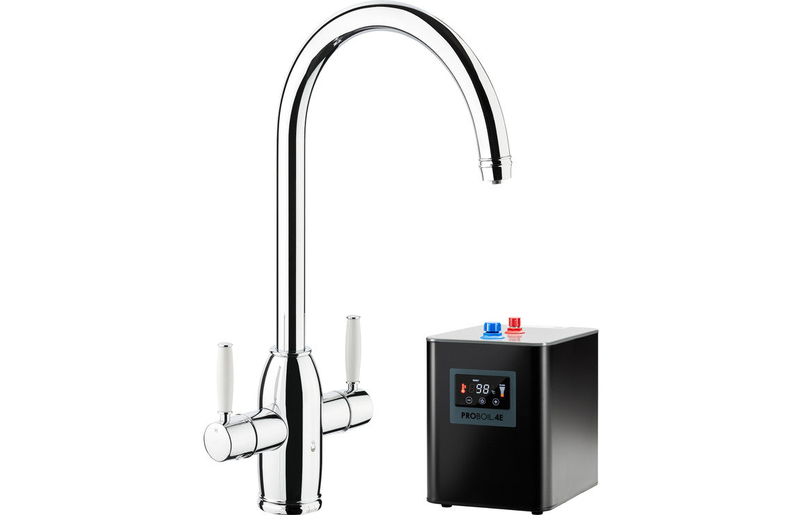 Abode Province 4 IN 1 Monobloc Tap &amp; Proboil.4E Tank - Chrome