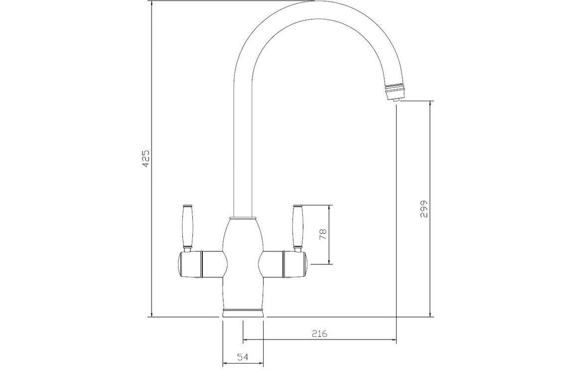 Abode Province 4 IN 1 Monobloc Tap &amp; Proboil.4E Tank - Chrome