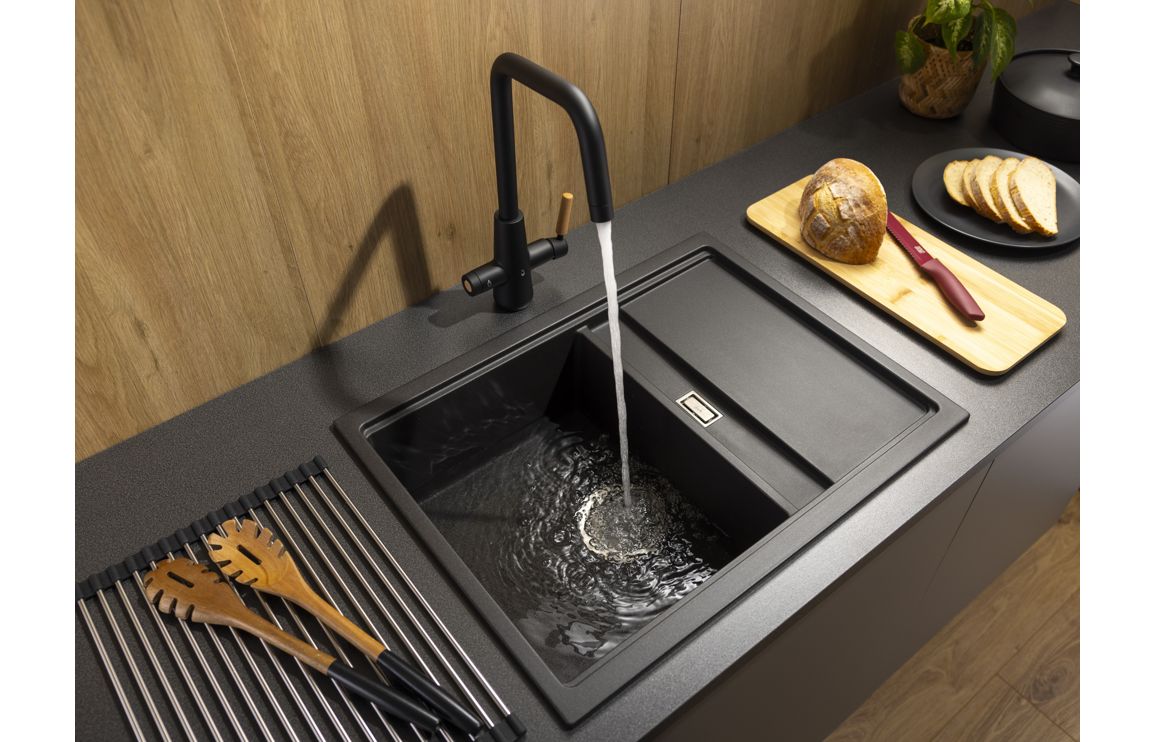 Abode Scandi-E 4 IN 1 Monobloc Tap - Matt Black