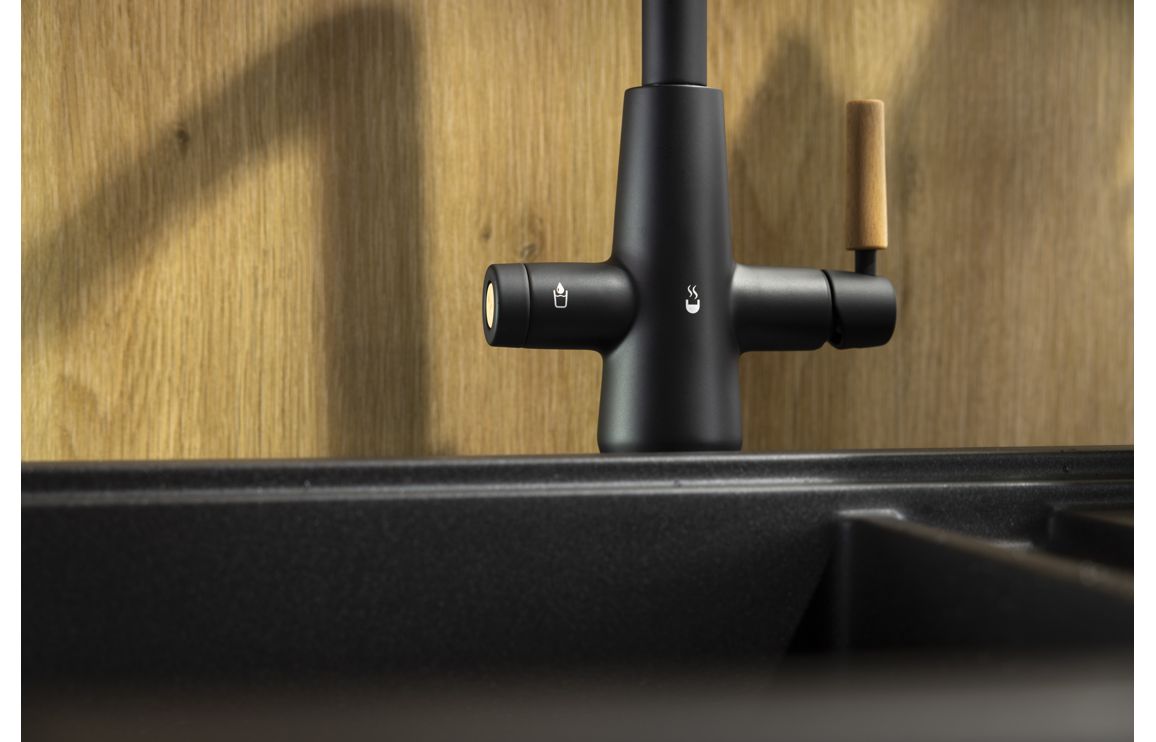 Abode Scandi-E 4 IN 1 Monobloc Tap - Matt Black