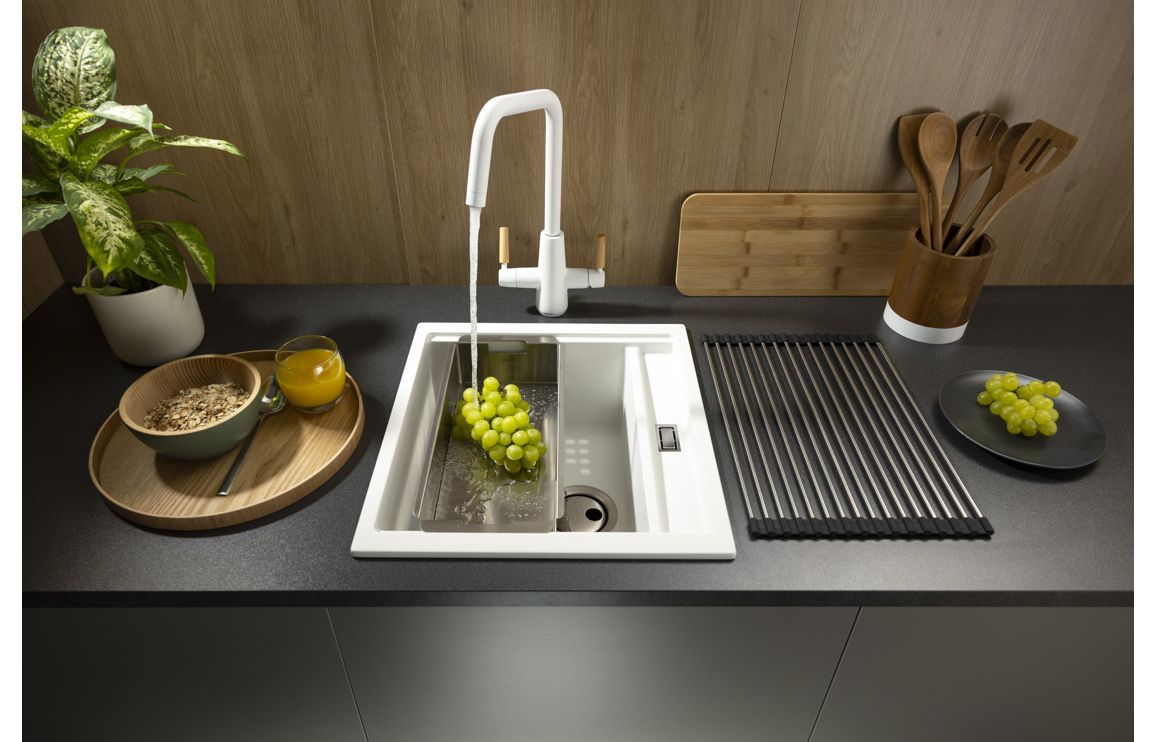 Abode Scandi-X 4 IN 1 Monobloc Tap - Matt White