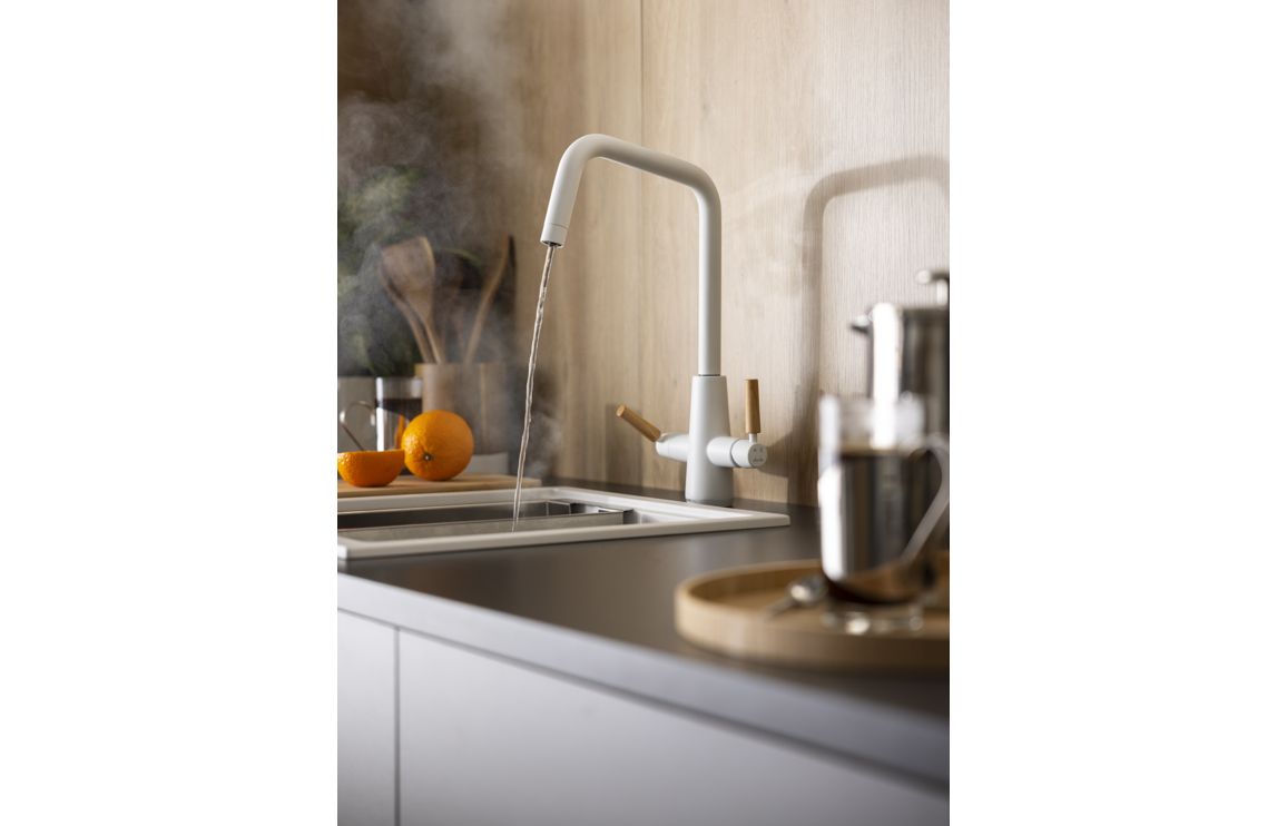 Abode Scandi-X 4 IN 1 Monobloc Tap - Matt White